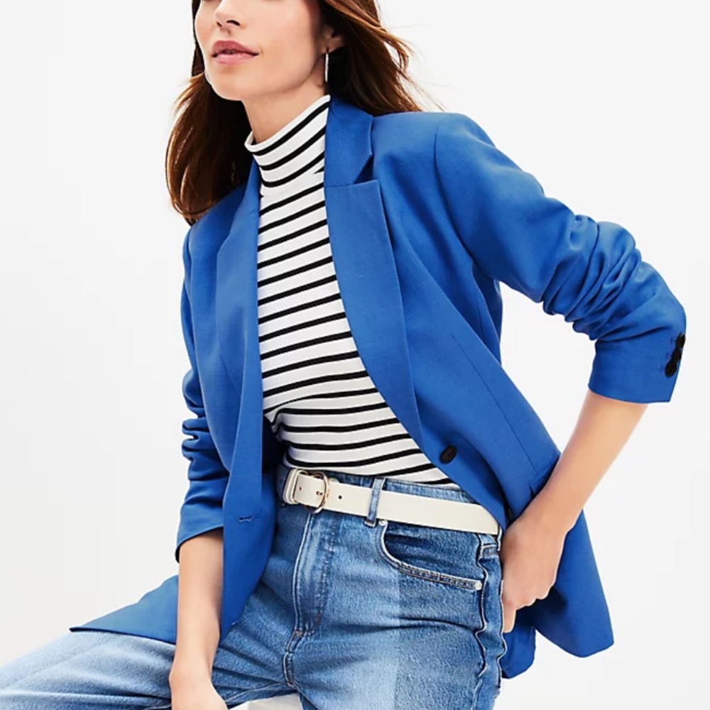 Loft Oversized Fluid Two Button Blazer - image 4